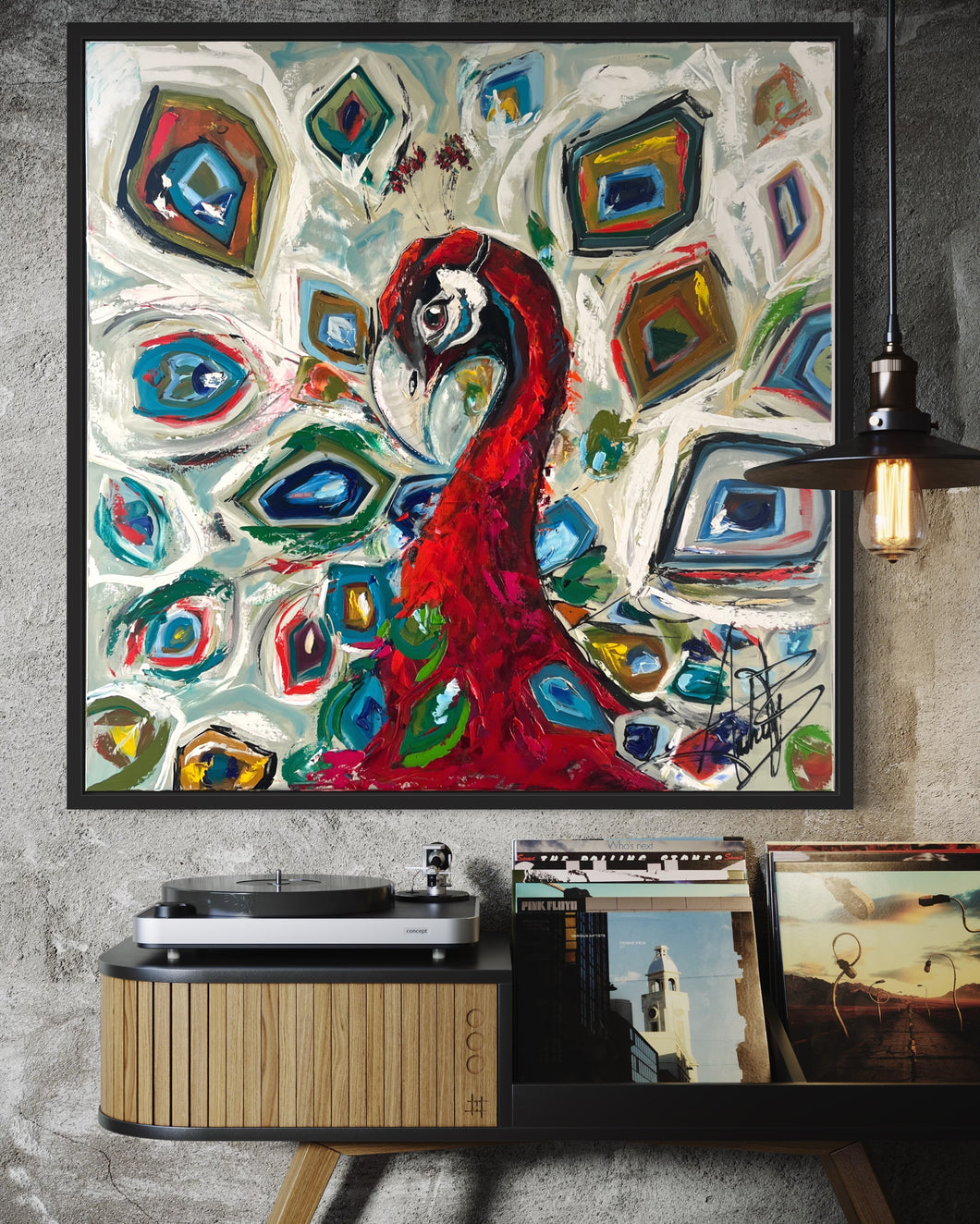 Œuvre d’art Fier comme un paon